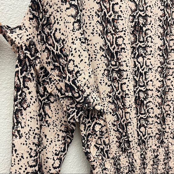 NWT✨ AQUA Snake Print Smocked Mini Dress - 100% Exclusive - Picture 6 of 10